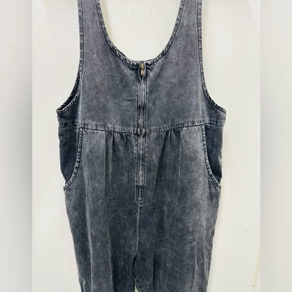 Jessie denim charcoal overalls - Sanaz - Picture 5 of 7